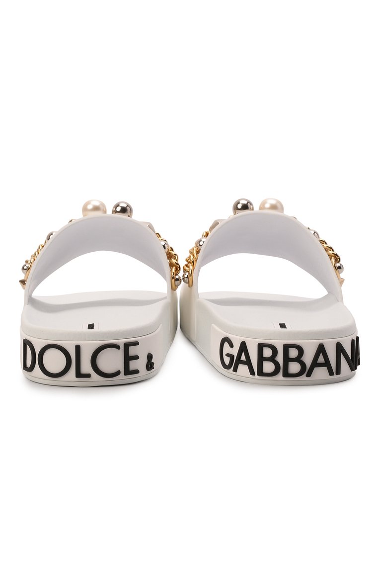 Кожаные шлепанцы DOLCE & GABBANA, арт. CS1990/AY082, фото 7