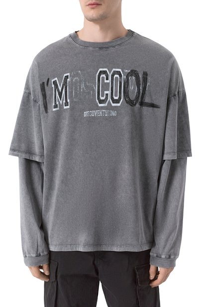 Хлопковый лонгслив DIEGO VENTURINO, арт. DVTSMLCC00L, фото 3