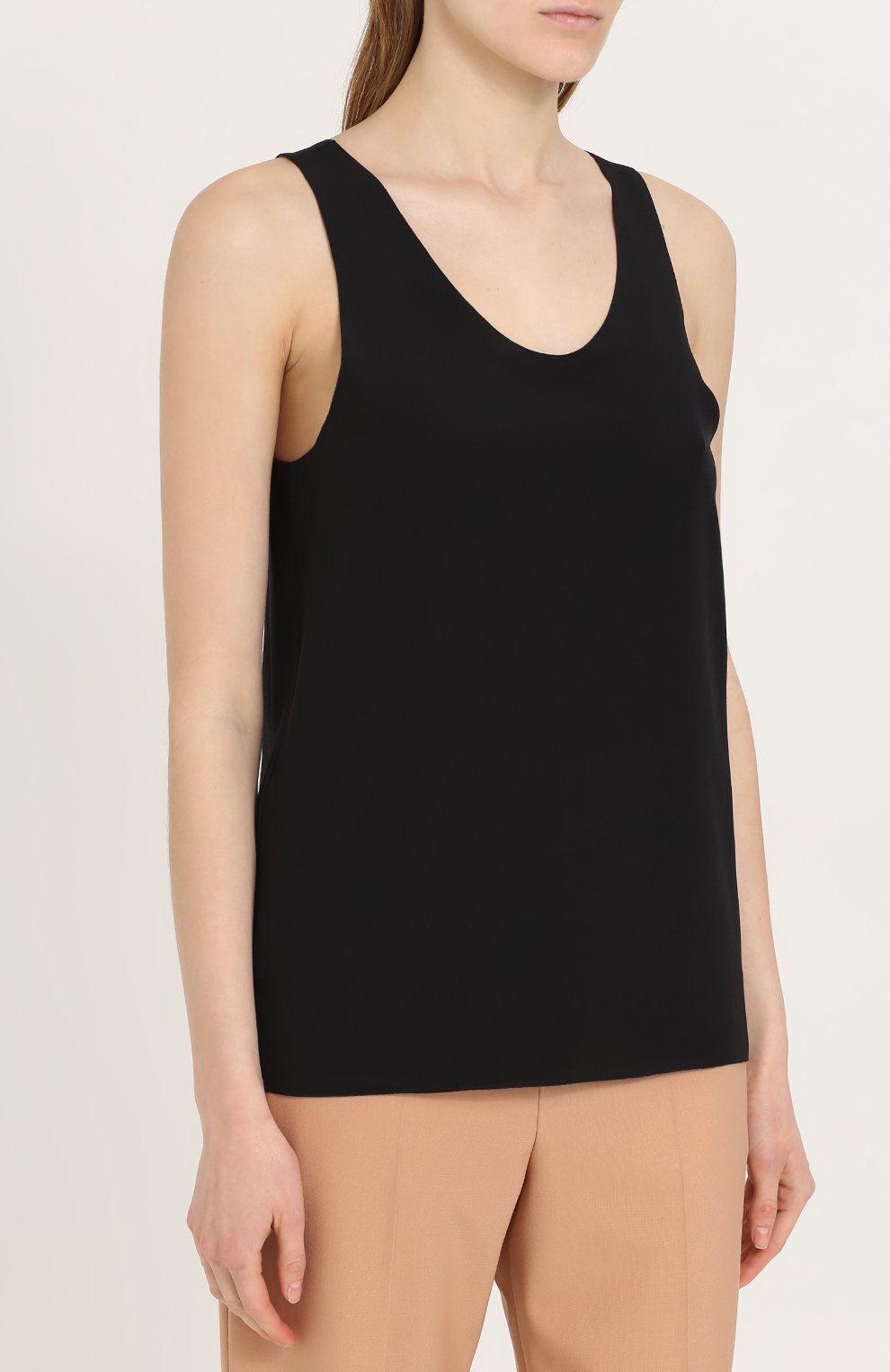 Шелковый топ с круглым вырезом CHLOÉ, арт. 17AHT22-17A004, фото 3
