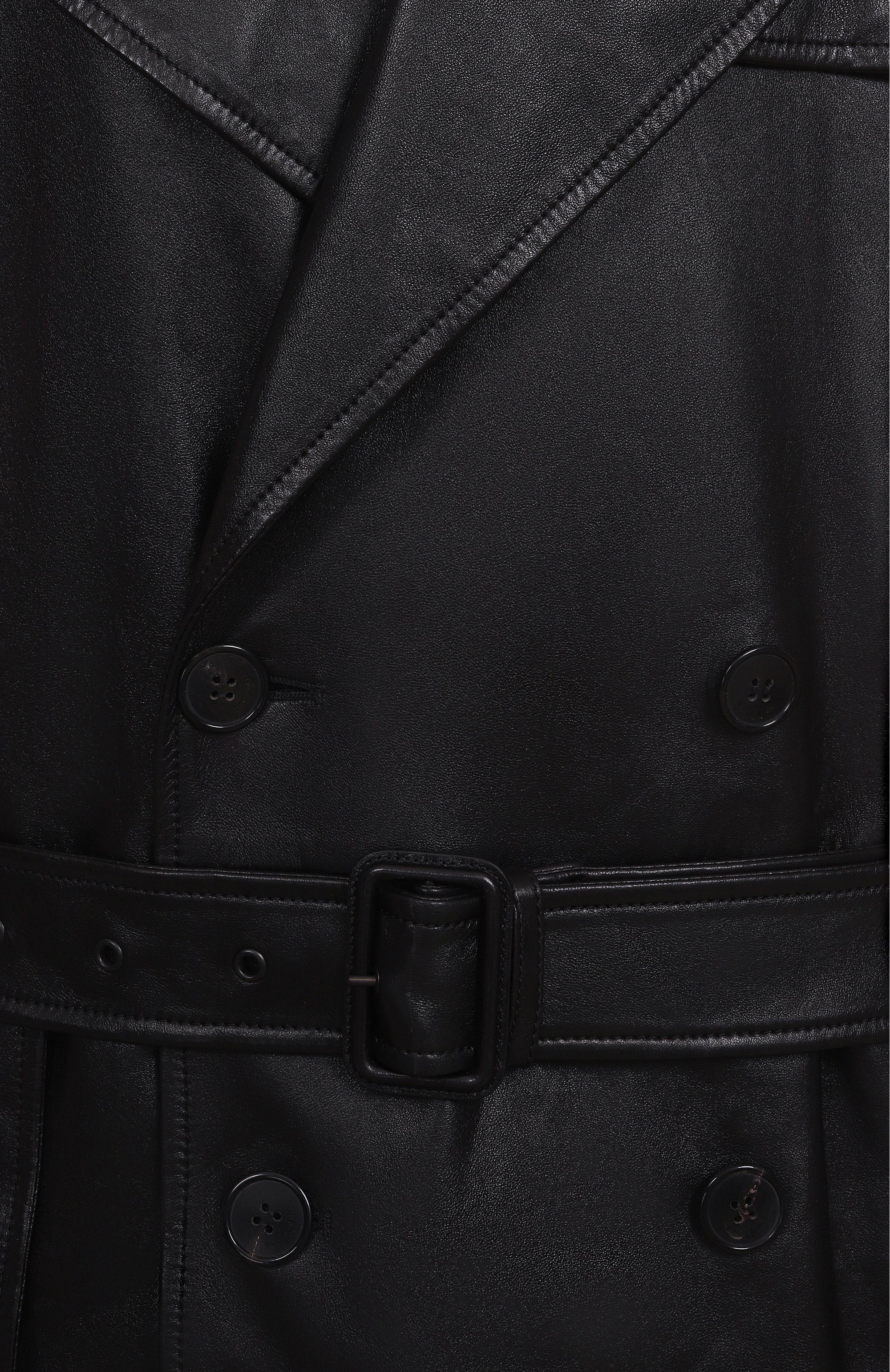 Кожаный тренч SAINT LAURENT, арт. 815241/YC2TF, фото 6