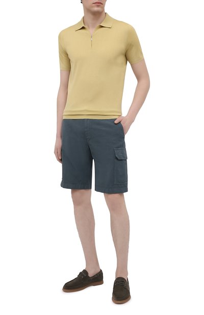 Шорты из хлопка и льна LORO PIANA, арт. FAL6339, фото 2