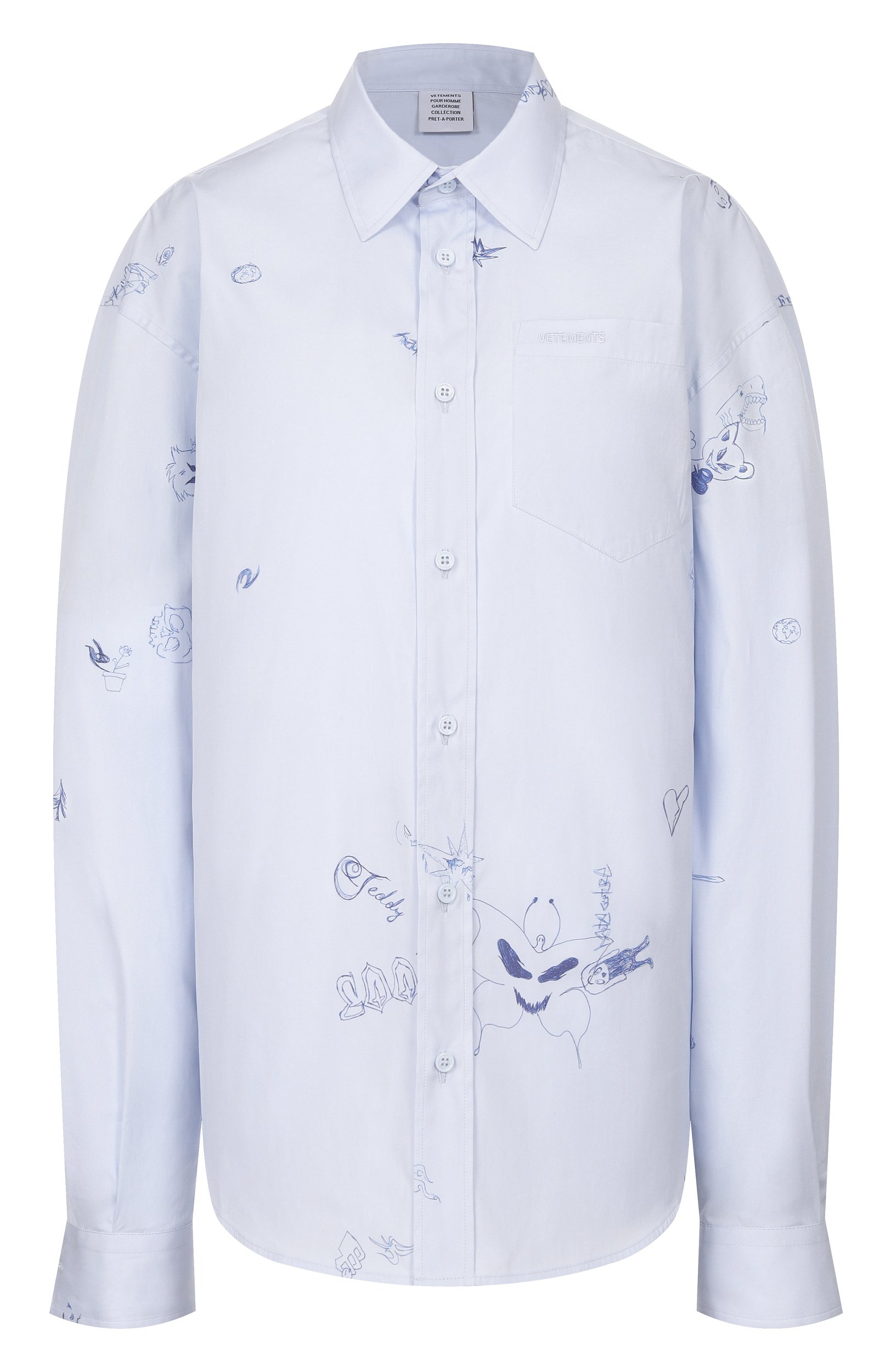 Хл опковая рубашка VETEMENTS, арт. MH27SH256LB, фото 1