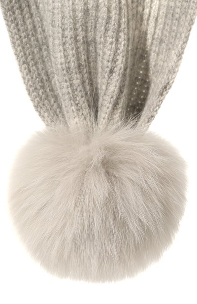 Кашемировый шарф YVES SALOMON ENFANT, арт. 24WEA011XXCARD, фото 2