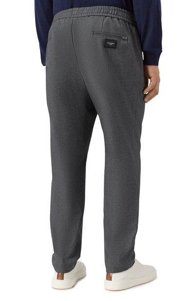 Брюки из шерсти и хлопка DOLCE & GABBANA темно-серого цвета по цене 89950 руб., арт. GYACET/GJ795, фото 4 Брюки из шерсти и хлопка DOLCE & GABBANA, арт. GYACET/GJ795, фото 4