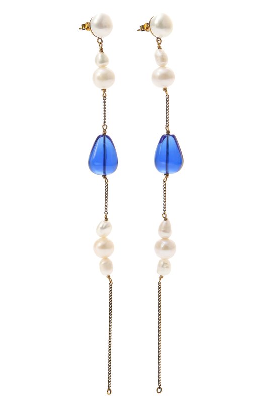 Серьги Dries Van Noten 242-018216-099/BR Синий  242-018216-099/BR Фото 3