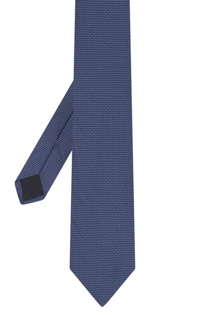 Шелковый галстук CORNELIANI синего цвета по цене 12650 руб., арт. 86U302-0820303/00, фото 2 Шелковый галстук CORNELIANI, арт. 86U302-0820303/00, фото 2
