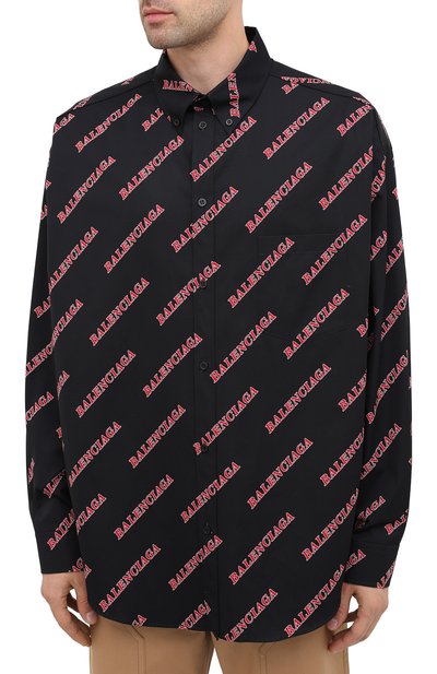 Хлопковая рубашка BALENCIAGA, арт. 627023/TILR8, фото 3