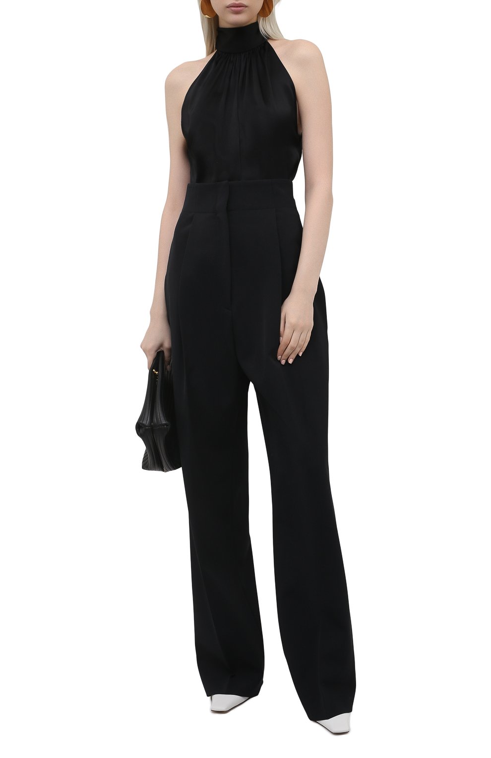 Топ SAINT LAURENT черного цвета по цене 120500 руб., арт. 652320/Y3C67, фото 2 Топ SAINT LAURENT, арт. 652320/Y3C67, фото 2