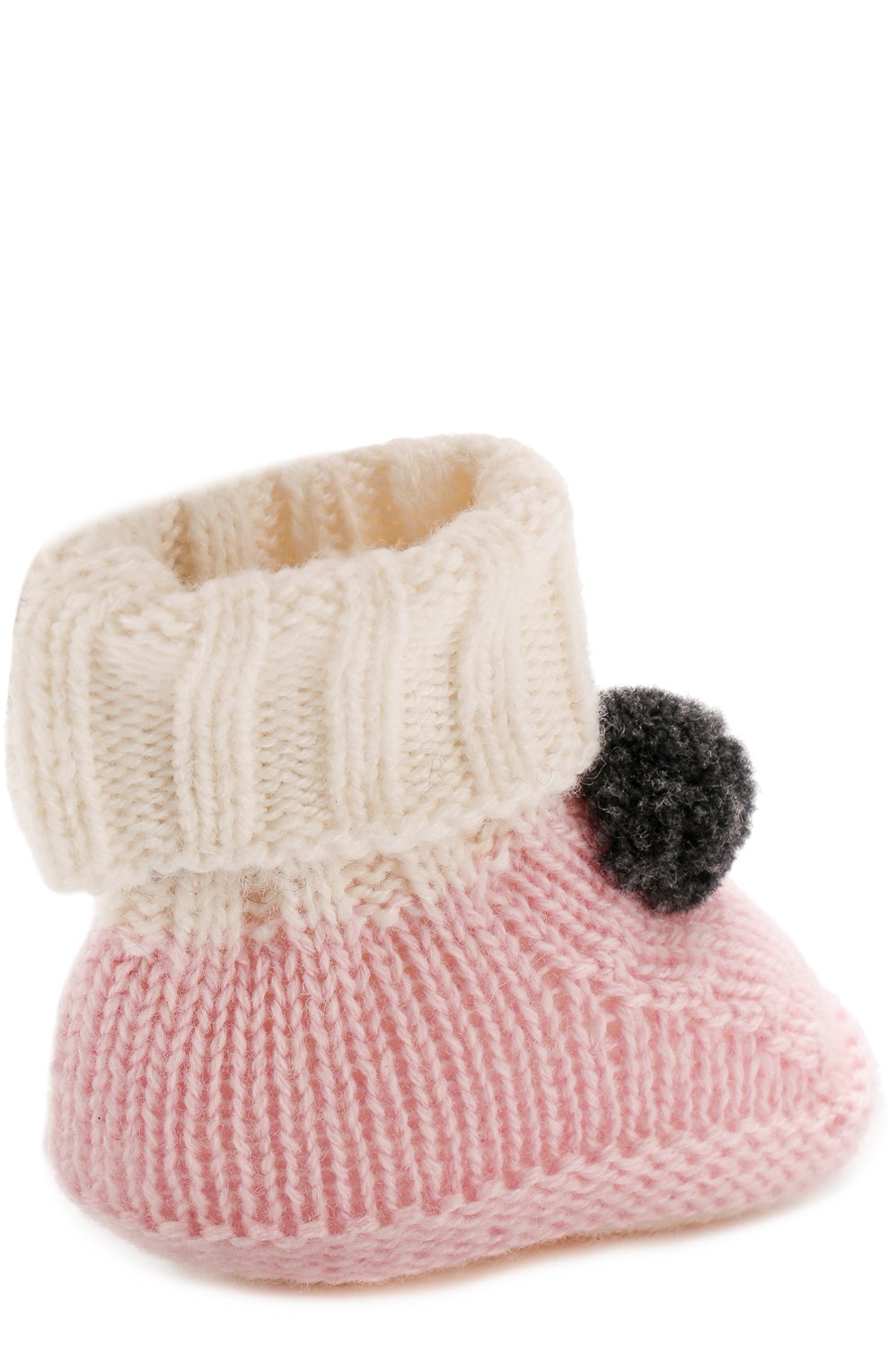 Шерстяные носки с помпоном BABY T розового цвета по цене 2820 руб., арт. 17AI143SA, фото 3 Шерстяные носки с помпоном BABY T, арт. 17AI143SA, фото 3