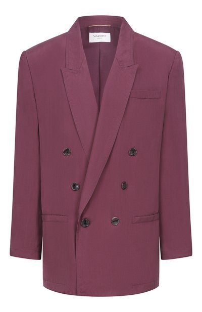 Женский шелковый жакет SAINT LAURENT, арт. 851026/Y6J78