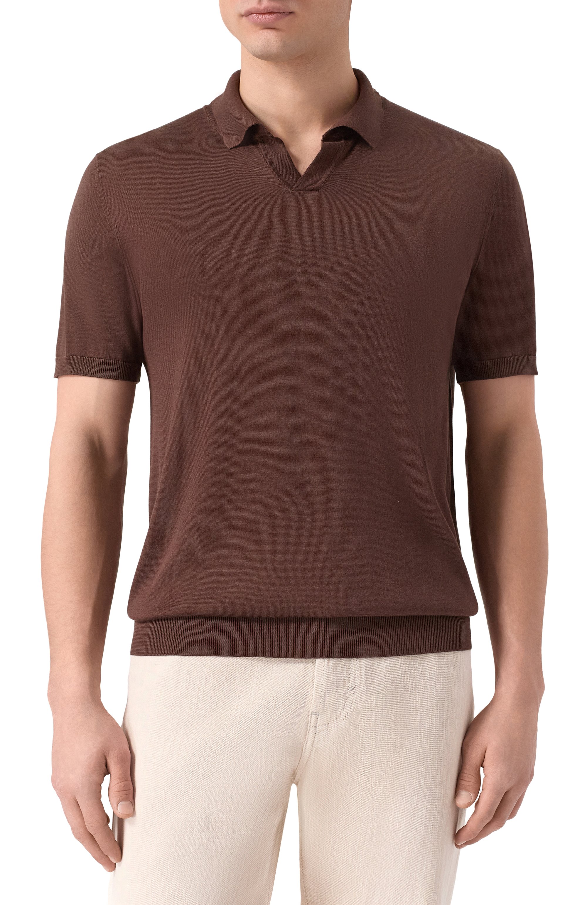 Шелковое поло CORNELIANI, арт. 27M541/2725170, фото 3