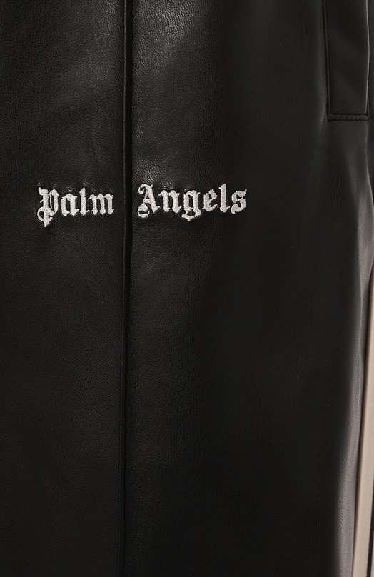 Брюки из экокожи Palm Angels PWCJ016F24FAB002 Чёрный  PWCJ016F24FAB002 Фото 5