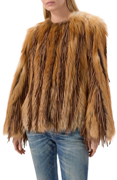 Шуба из лисы YVES SALOMON, арт. V31960/RDGC, фото 3