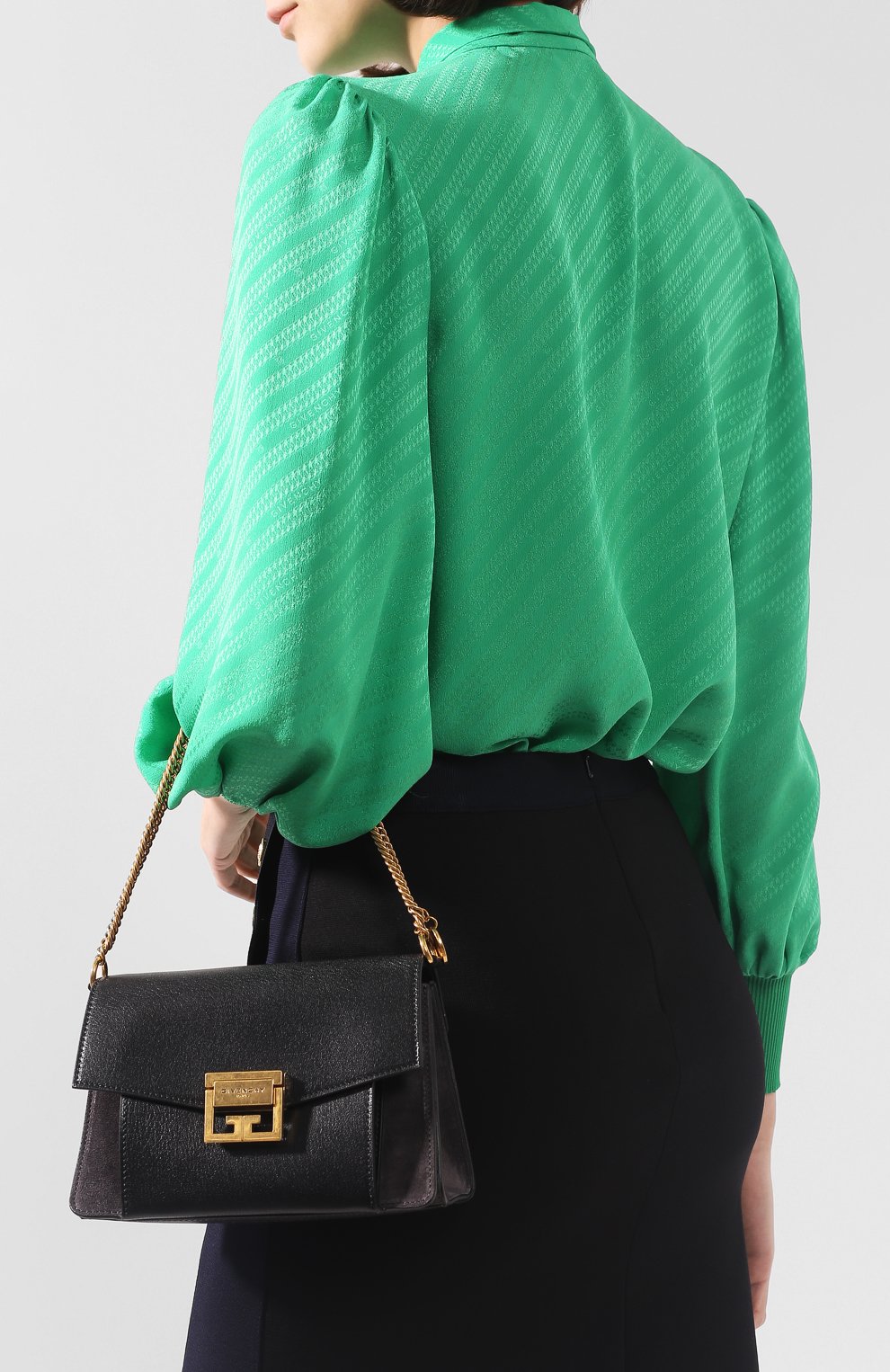 Сумка gv3 small GIVENCHY темно-серого цвета по цене 231500 руб., арт. BB501CB033, фото 7 Сумка gv3 small GIVENCHY, арт. BB501CB033, фото 7
