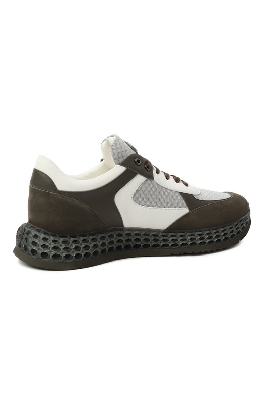 Комбинированные кроссовки Stefano Ricci UR88G6605/TSSDPW Хаки  UR88G6605/TSSDPW Фото 5