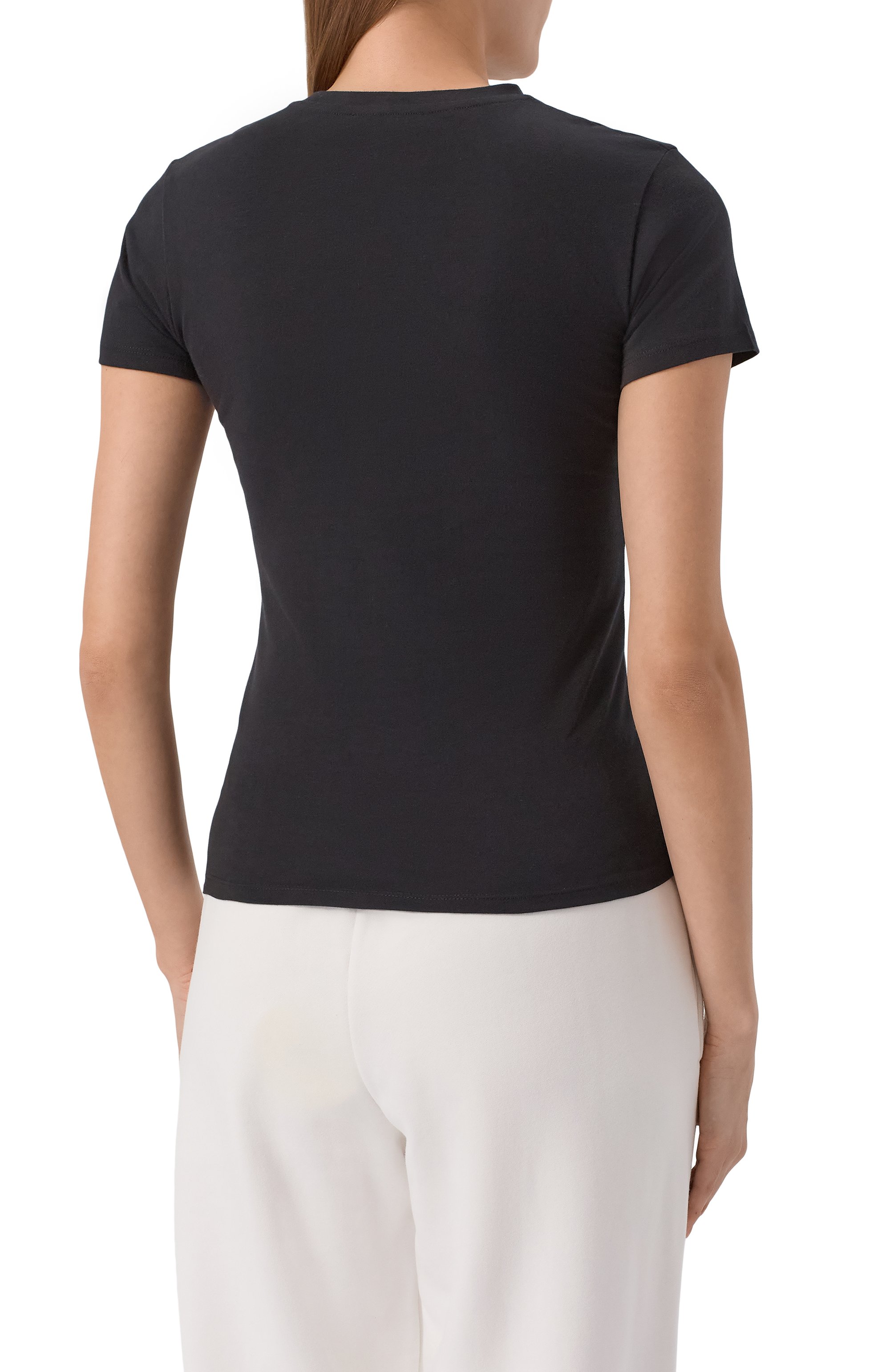 Хлопковая футболка PANGAIA черного цвета по цене 7150 руб., арт. 10002430, фото 4 Хлопковая футболка PANGAIA, арт. 10002430, фото 4