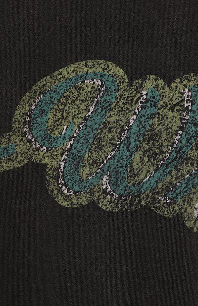 Хлопковая футболка OFF-WHITE темно-серого цвета по цене 48200 руб., арт. 0MAA120S24JER013, фото 5 Хлопковая футболка OFF-WHITE, арт. 0MAA120S24JER013, фото 5