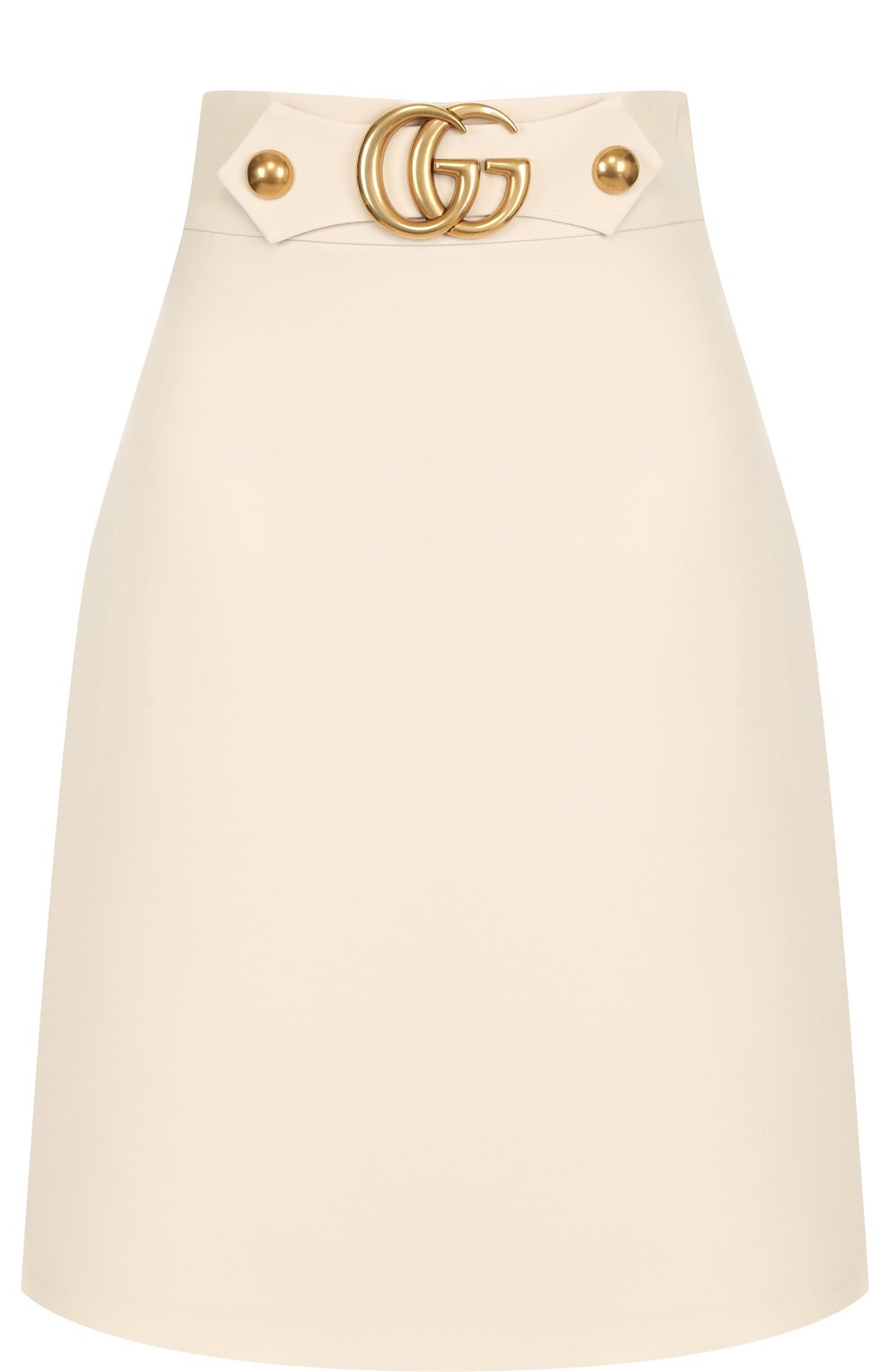 Однотонная мини-юбка из смеси шерсти и шелка GUCCI, арт. 430572/ZHM88, фото 1