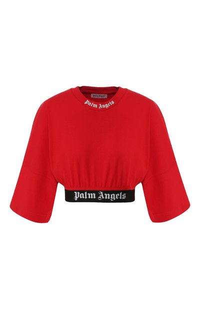 Хлопковый топ PALM ANGELS, арт. PWAA002E194130022001, фото 1