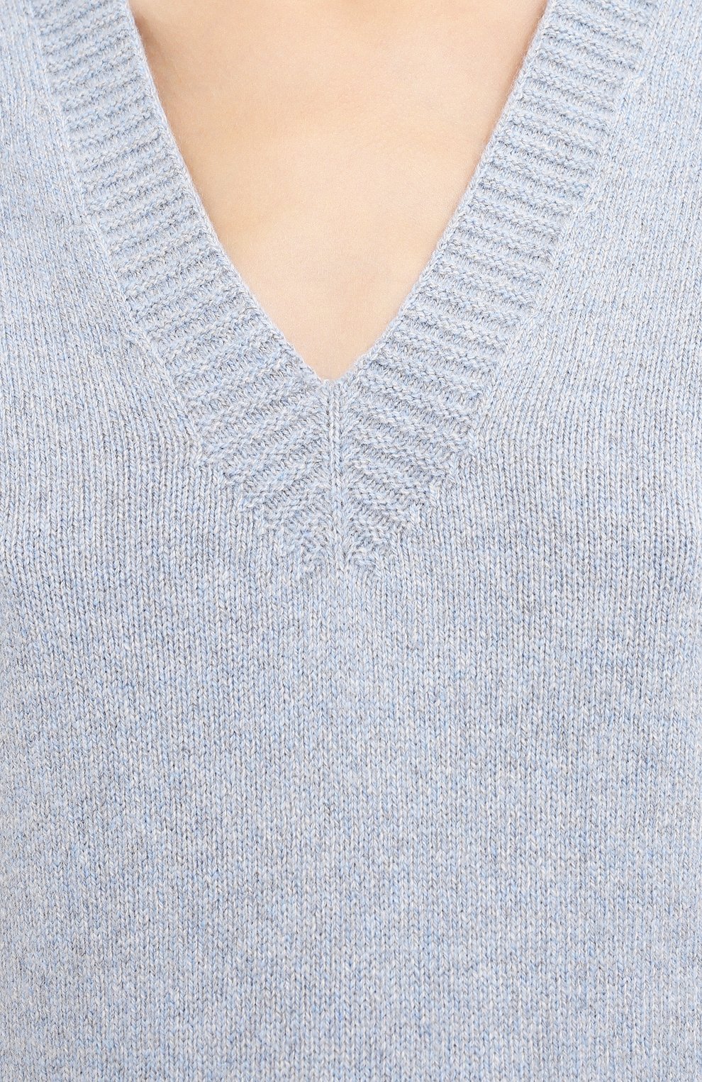 Пуловер из кашемира и шерсти PHILOSOPHY DI LORENZO SERAFINI голубого цвета по цене 45500 руб., арт. A0941/5703, фото 5 Пуловер из кашемира и шерсти PHILOSOPHY DI LORENZO SERAFINI, арт. A0941/5703, фото 5