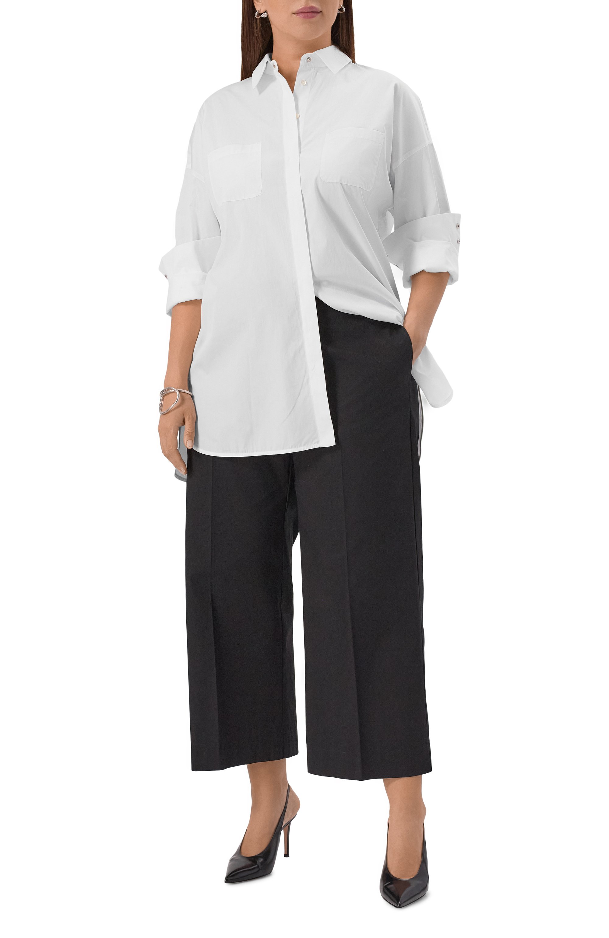 Хлопковая рубашка MAX MARA STUDIO, арт. 0DIN0, фото 2