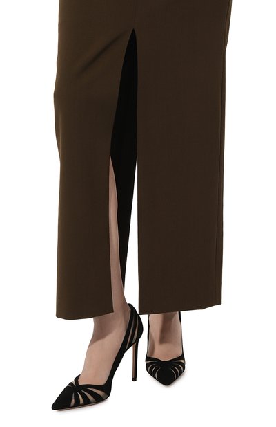 Комбинированные туфли the spy 105 AQUAZZURA черного цвета по цене 79950 руб., арт. TSYHIGP0-MSU-000, фото 3 Комбинированные туфли the spy 105 AQUAZZURA, арт. TSYHIGP0-MSU-000, фото 3