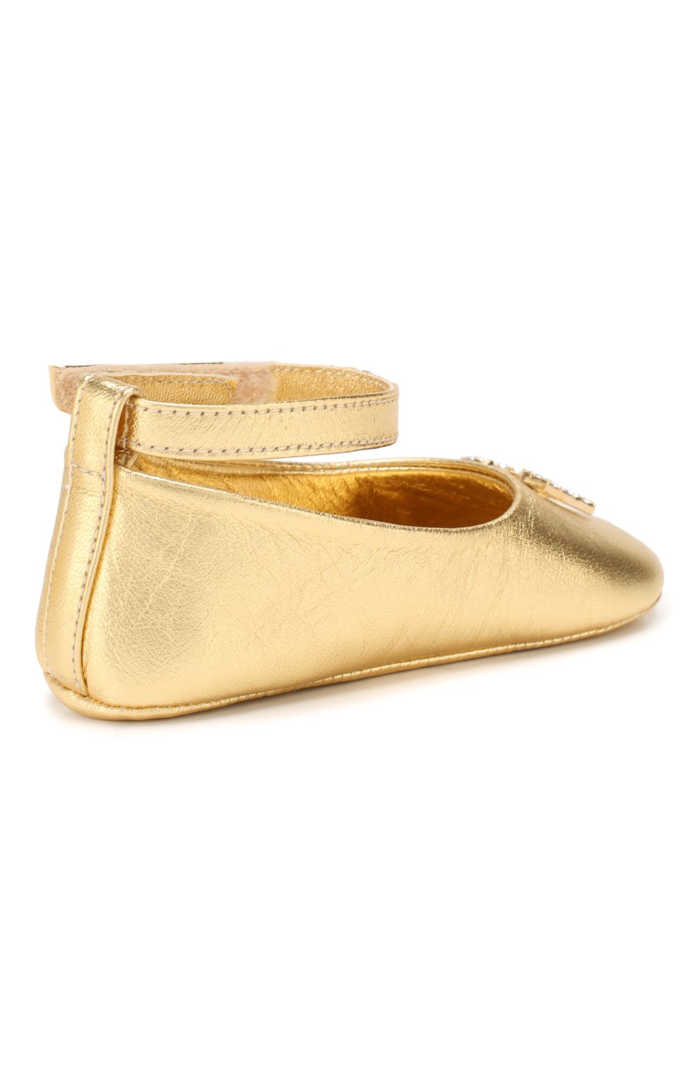 Кожаные пинетки DOLCE & GABBANA, арт. DK0065/A6C66, фото 3