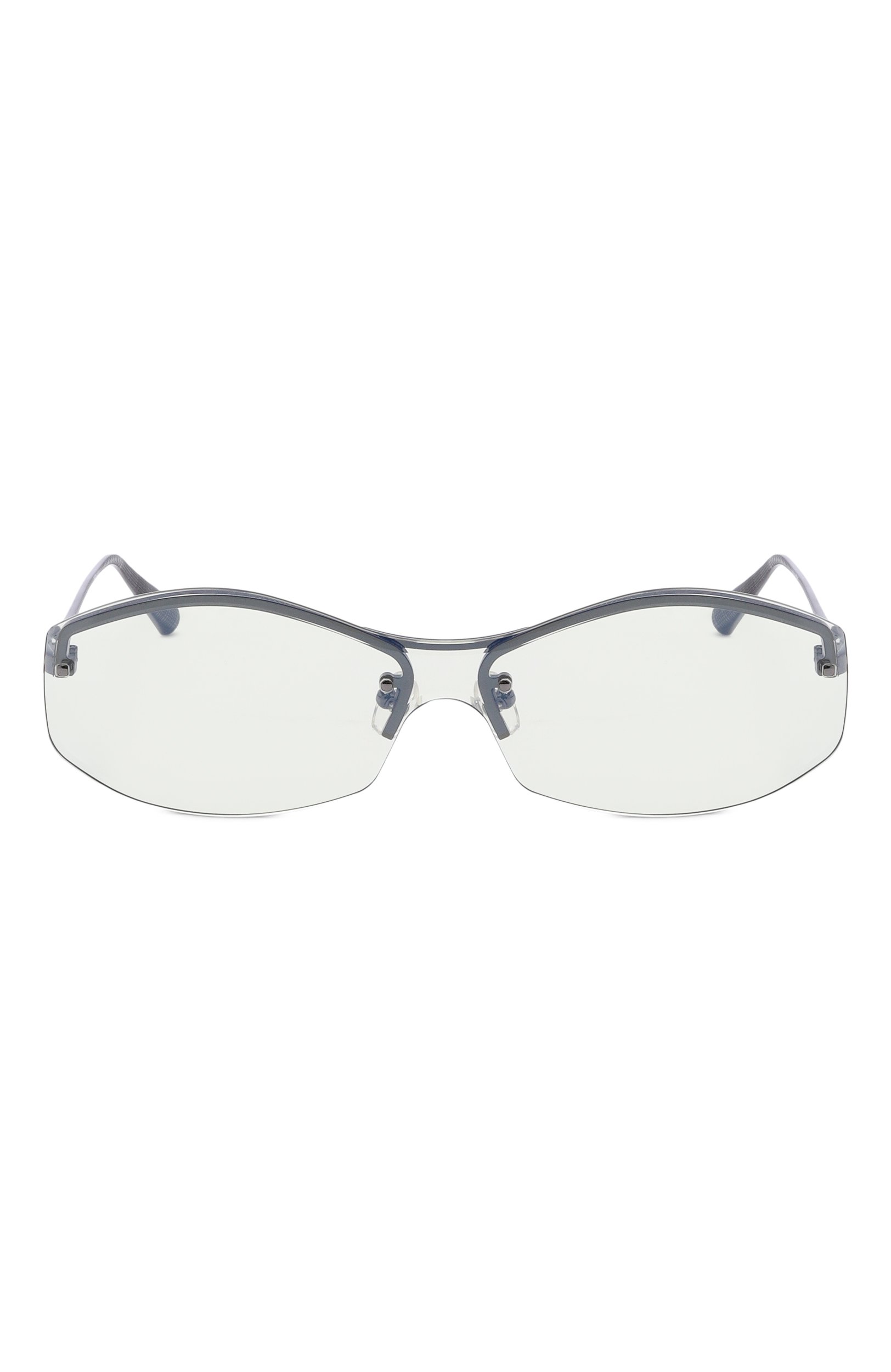 Солнцезащитные очки JACQUEMUS серебряного цвета по цене 42200 руб., арт. JAC206 C3SUN, фото 2 Солнцезащитные очки JACQUEMUS, арт. JAC206 C3SUN, фото 2