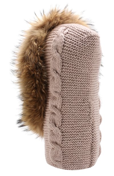 Шерстяная шапка-балаклава с меховой отделкой CASILDA Y JIMENA, арт. 735304028, фото 2