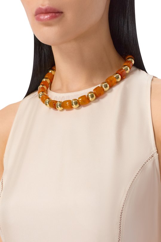 Колье Eddie Borgo NK9206 Оранжевый  NK9206 Фото 2