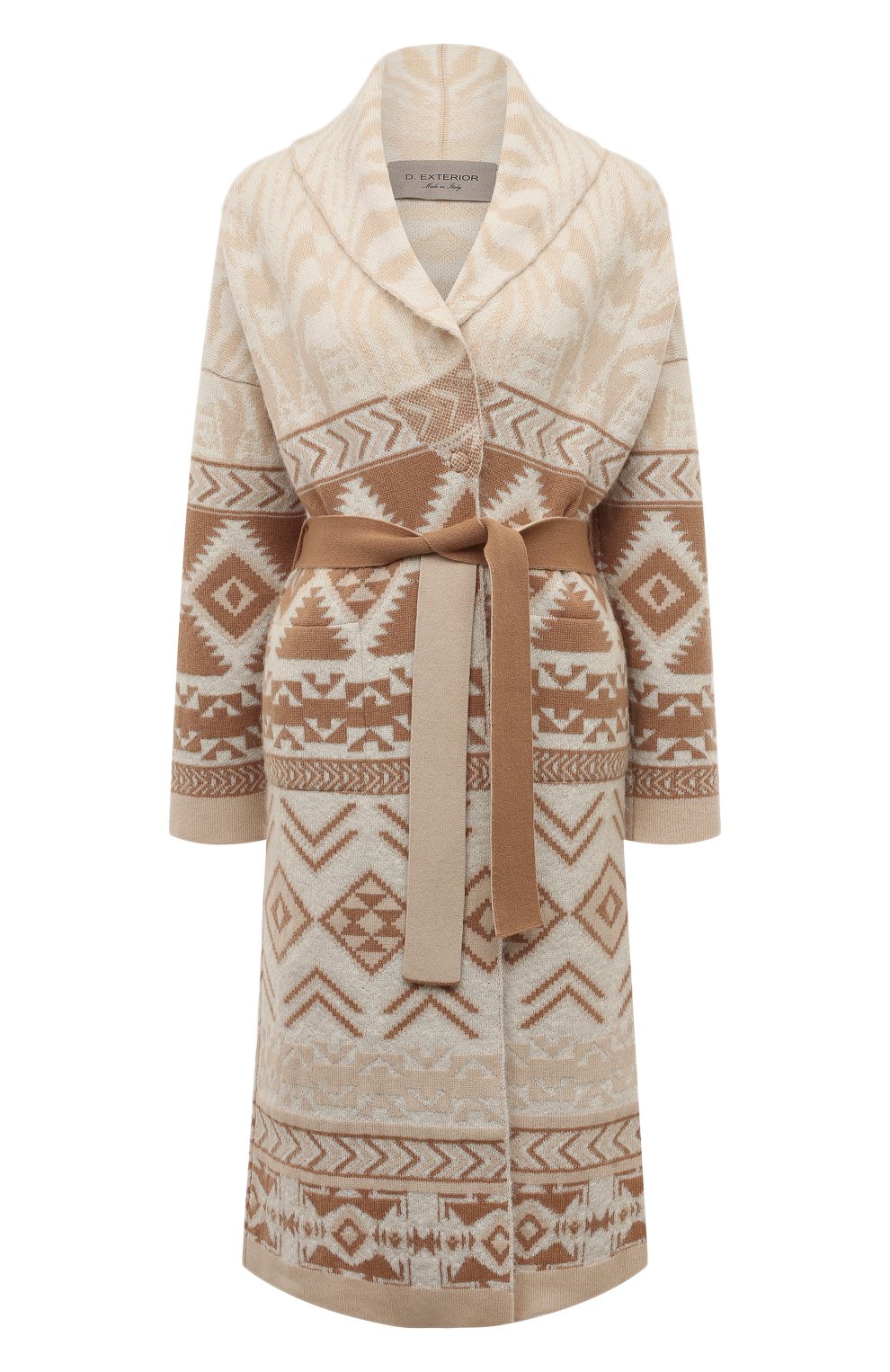 Кардиган из шерсти и шелка D.EXTERIOR бежевого цвета по цене 94100 руб., арт. 55227, фото 1 Кардиган из шерсти и шелка D.EXTERIOR, арт. 55227, фото 1