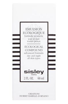 Экологическая эмульсия ecological compound (60ml) SISLEY �бесцветного цвета, арт. 114250 | Фото 3 (Региональные ограничения белый список (Axapta Mercury): Не проставлено; Назначение: Для лица; Тип продукта: Эмульсии)