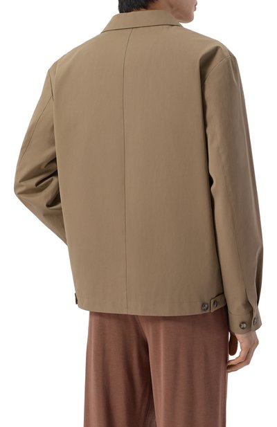 Хлопковый пиджак 12 STOREEZ коричневого цвета по цене 39000 руб., арт. 135905, фото 4 Хлопковый пиджак 12 STOREEZ, арт. 135905, фото 4