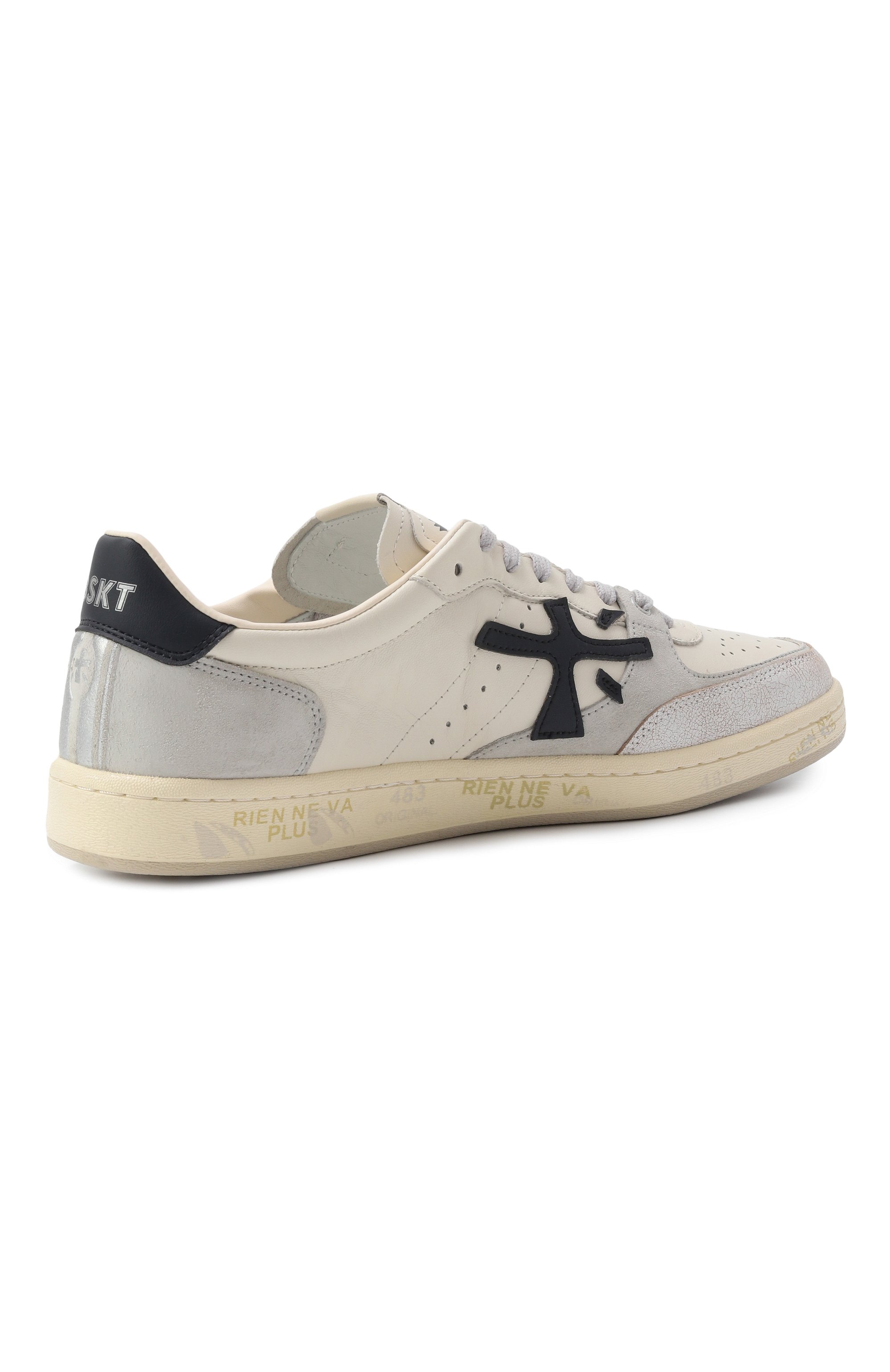 Комбинированные кеды bskt clay PREMIATA светло-серого цвета по цене 29400 руб., арт. BSKTCLAY/VAR 7262, фото 5 Комбинированные кеды bskt clay PREMIATA, арт. BSKTCLAY/VAR 7262, фото 5