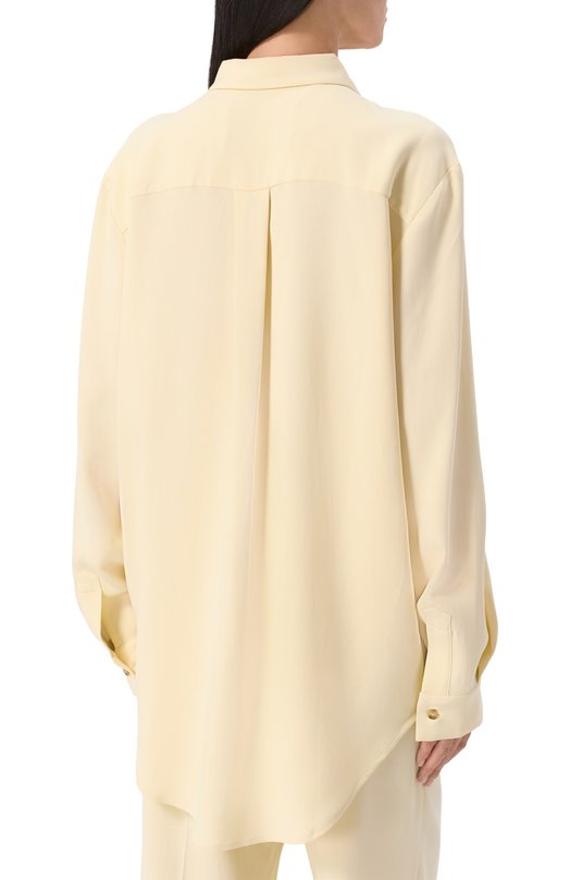 Блузка из вискозы ASCENO C0RE_T001F25 Кремовый  C0RE_T001F25 Фото 4