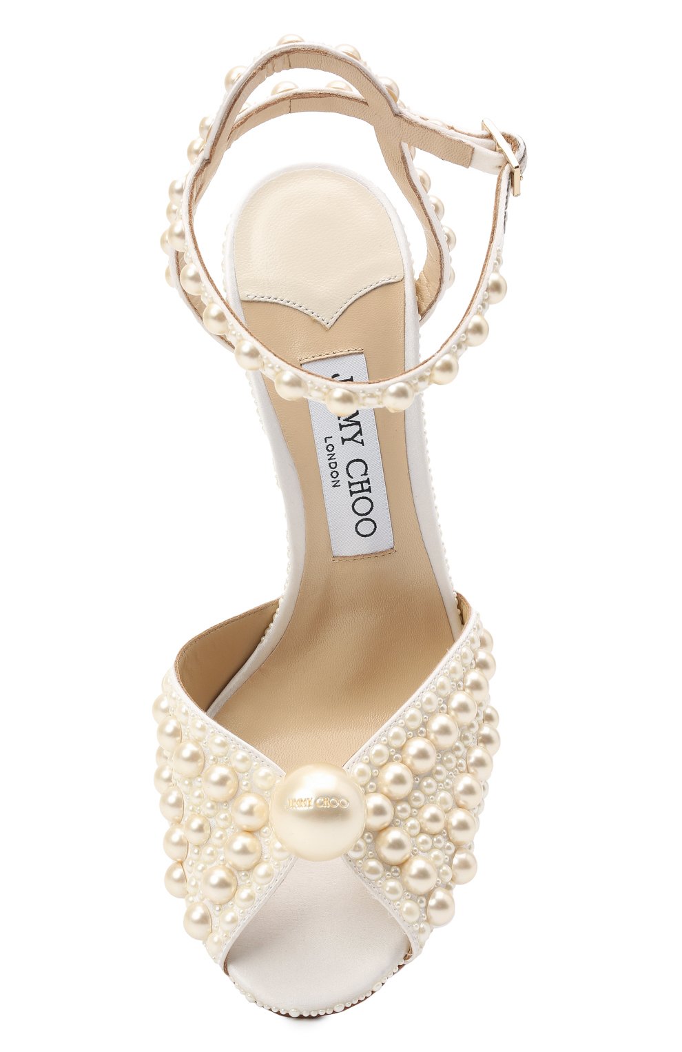 Текстильные босоножки sacora 100 JIMMY CHOO, арт. SAC0RA 100/W0Z, фото 5