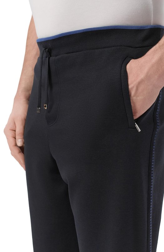 Брюки из хлопка и шелка Zilli JSP001M0112VGCJ00/60 Синий  JSP001M0112VGCJ00/60 Фото 5