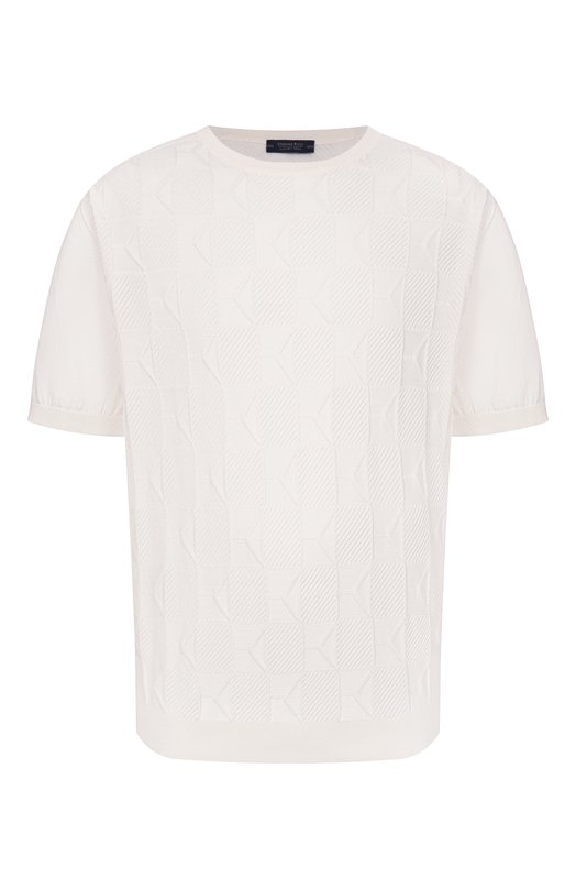 Хлопковый джемпер Stefano Ricci K818111G10/F26277 Белый K818111G10/F26277