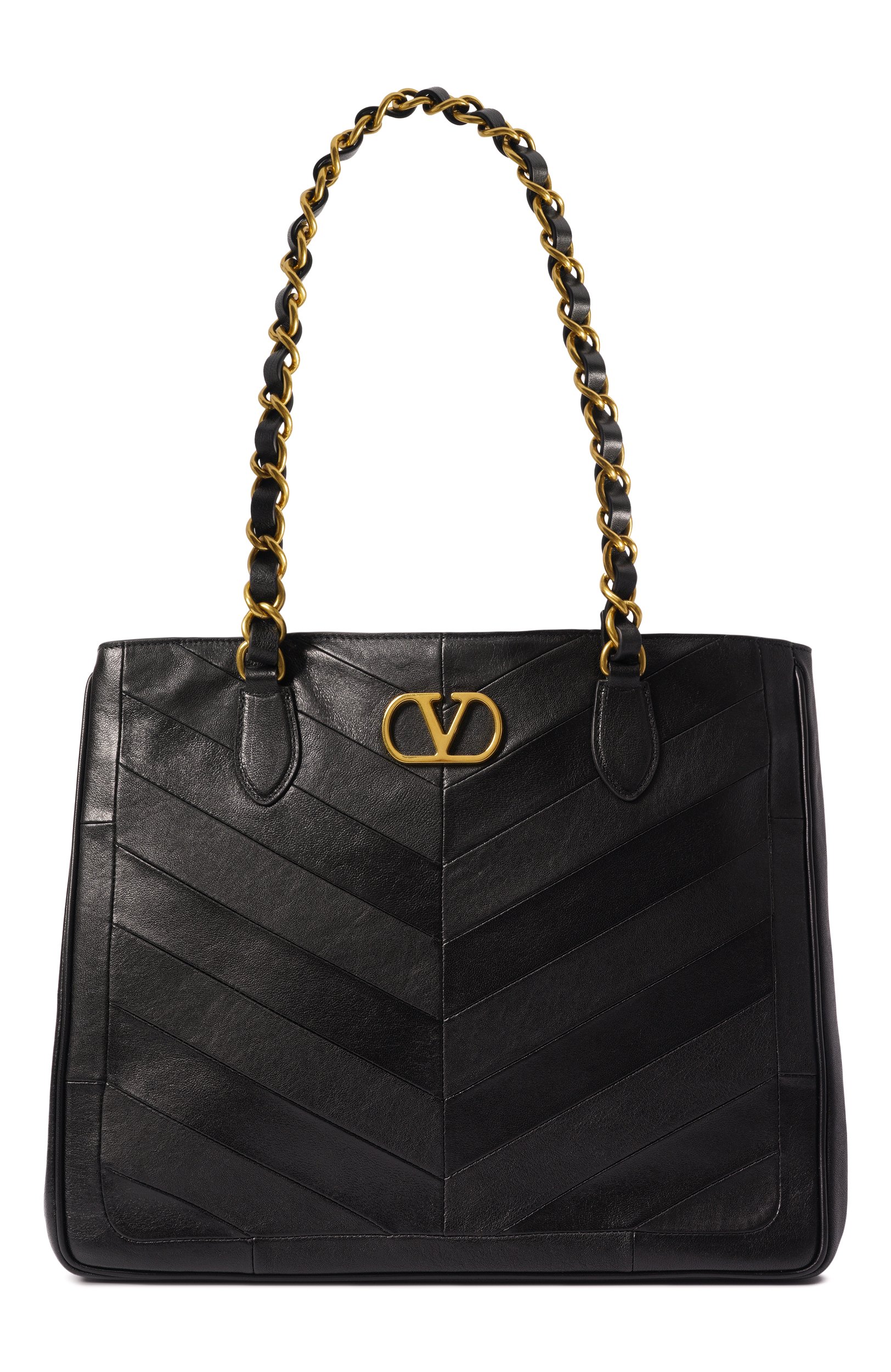 Сумка-тоут laseine VALENTINO черного цвета по цене 379500 руб., арт. 9W2B0T12/PSN, фото 1 Сумка-тоут laseine VALENTINO, арт. 9W2B0T12/PSN, фото 1