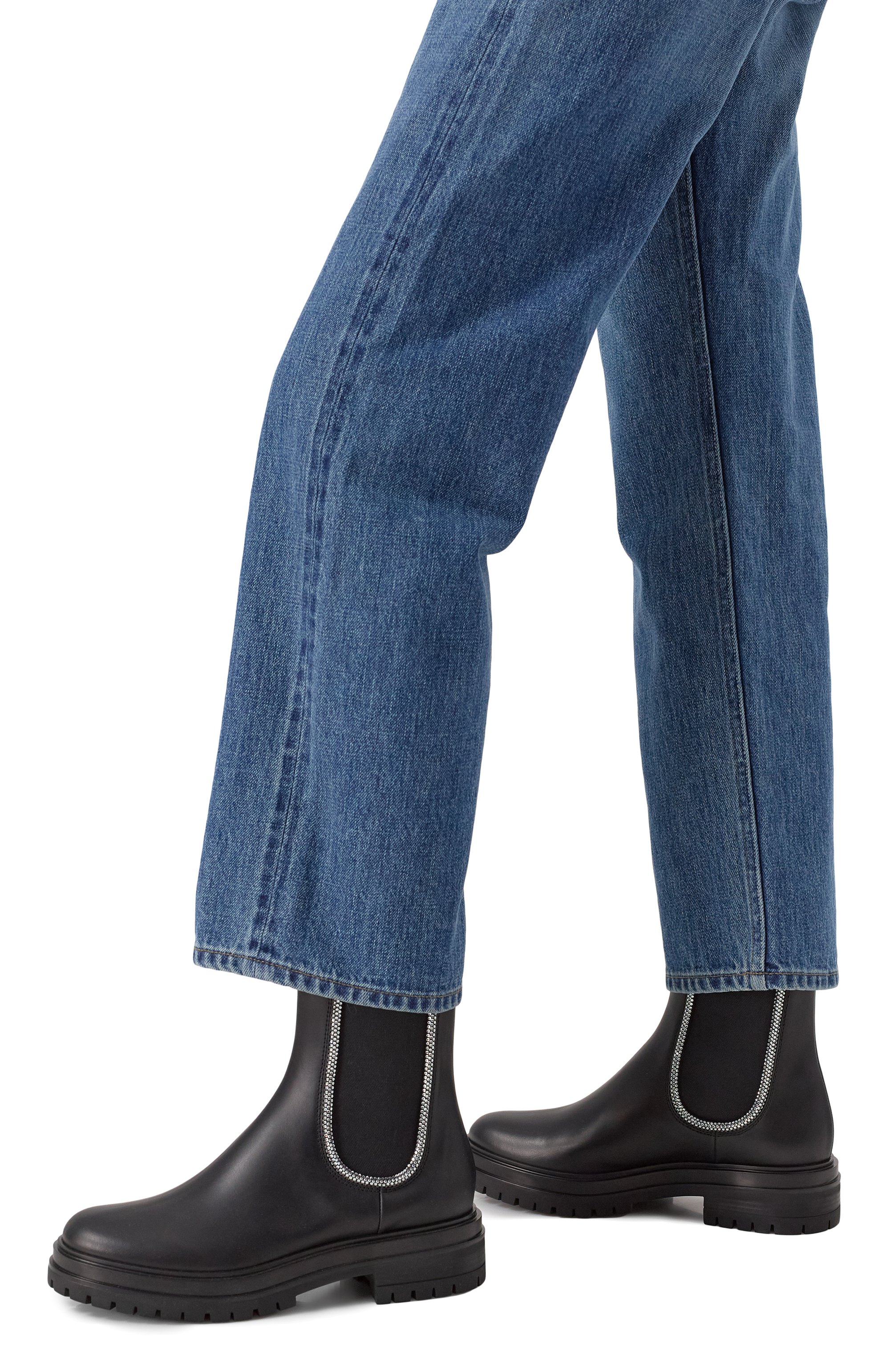 Кожаные челси crystal chester GIANVITO ROSSI, арт. G73169.20G0M.CFBNENE, фото 3