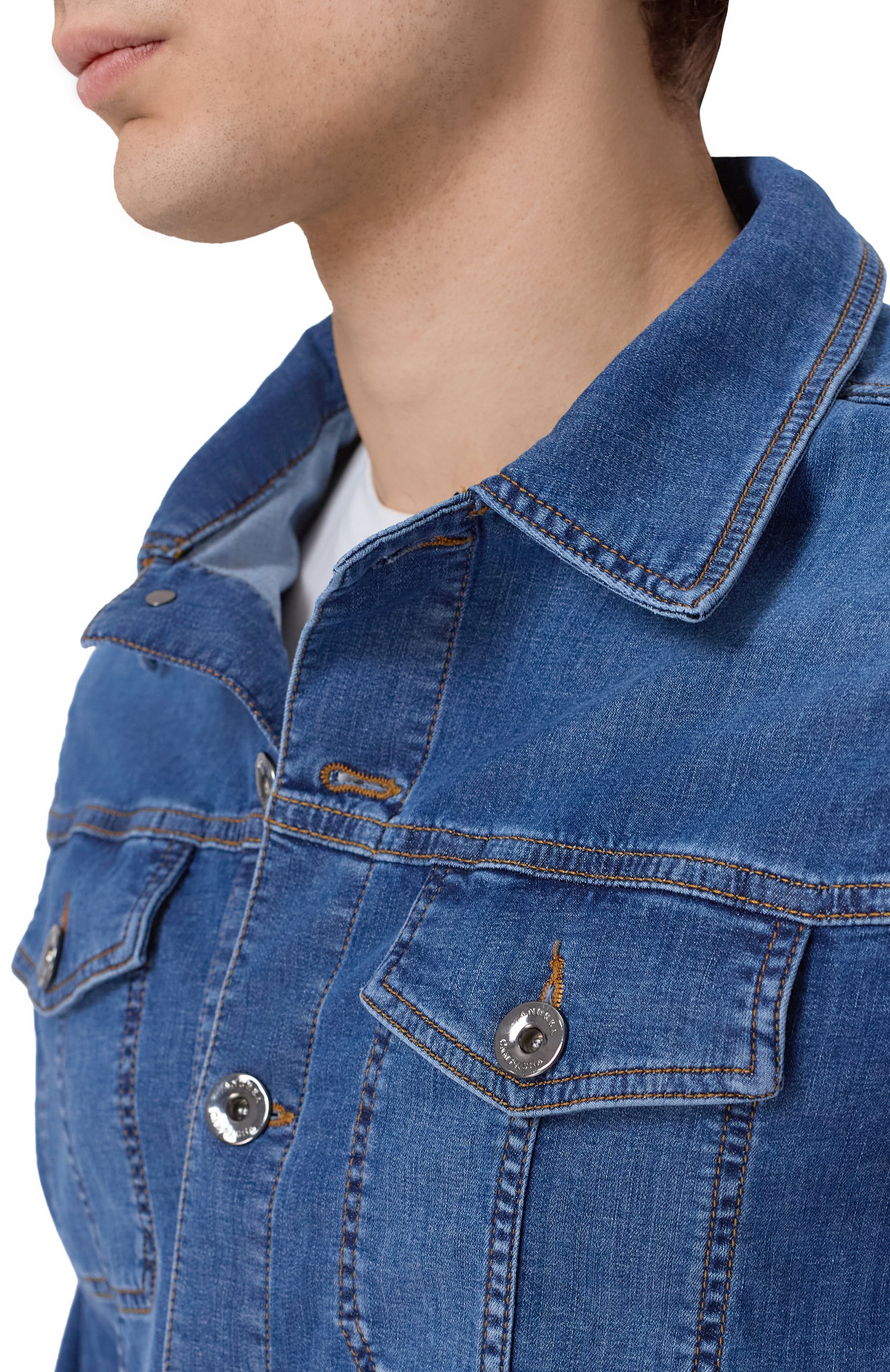 Джинсовая куртка ANDREA CAMPAGNA, арт. J-SR BLUE USED/DUCKY SPACE BLUE, фото 5