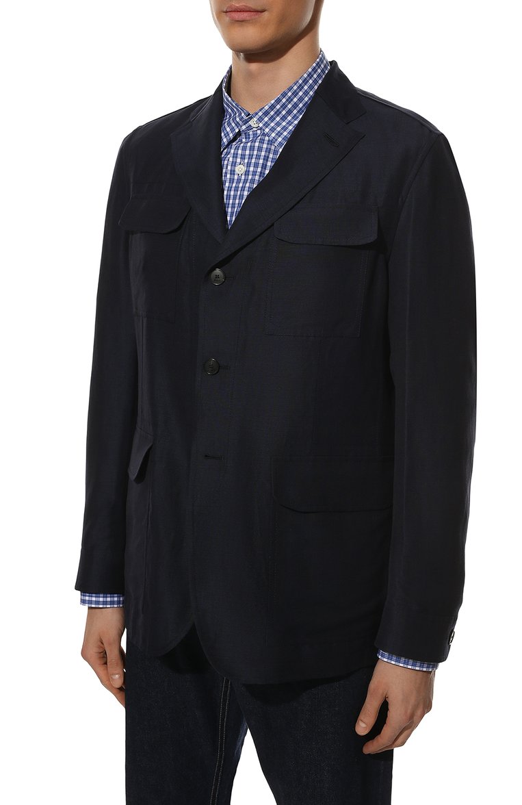 Пиджак из шерсти и льна BRIONI, арт. SGNQ0L/P1A0L, фото 3