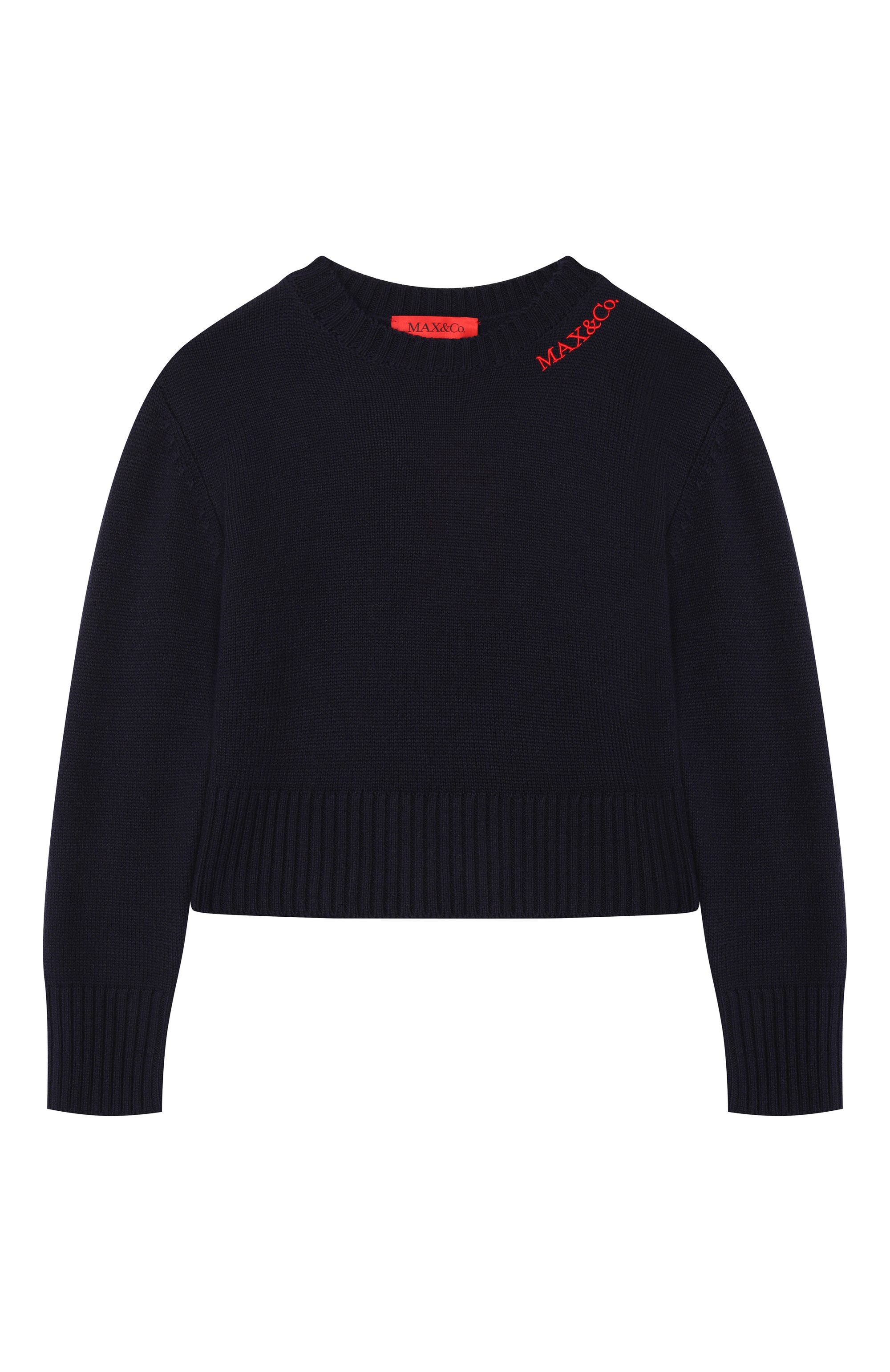 Пуловер MAX&CO темно-синего цвета по цене 15850 руб., арт. MX0251-MX043, фото 1 Пуловер MAX&CO, арт. MX0251-MX043, фото 1
