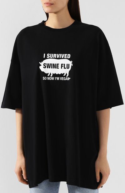 Хлопковая футболка VETEMENTS, арт. UAH20TR679/W, фото 3