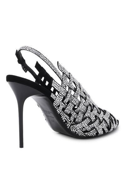 Замшевые босоножки BALMAIN, арт. GN1UH195/LVHS, фото 5