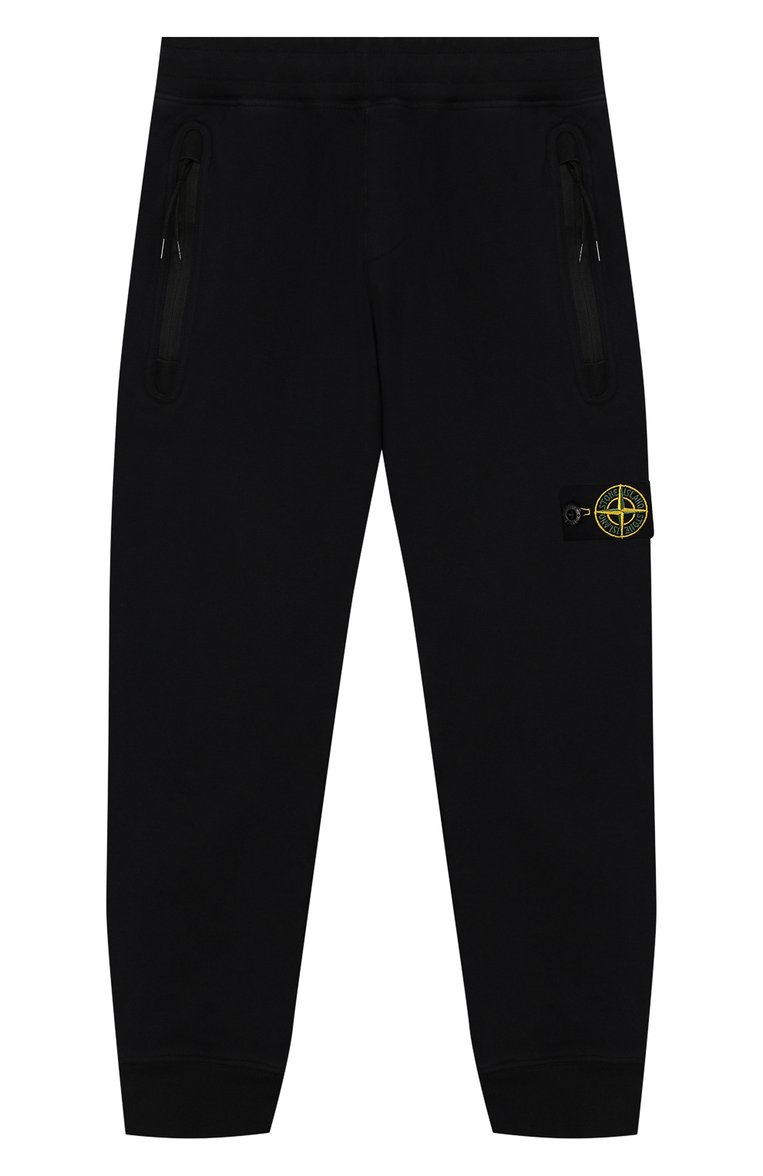 Детские хлопковые джоггеры STONE ISLAND темно-синего цвета, арт. 711661642/6-8 | Фото 1 (Статус проверки: Проверена категория; Материал внешний: Хлопок; Мальчики Кросс-КТ: Джоггеры-одежда; Региональные ограничения белый список (Axapta Mercury): RU; Нос: Не проставлено)