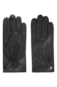 Мужские кожаные перчатки ROECKL черного цвета, арт. 13011-613 | Фото 2 (Материал: Натуральная кожа; Материал сплава: Проставлено; Нос: Не проставлено; Мужское Кросс-КТ: Кожа и замша)