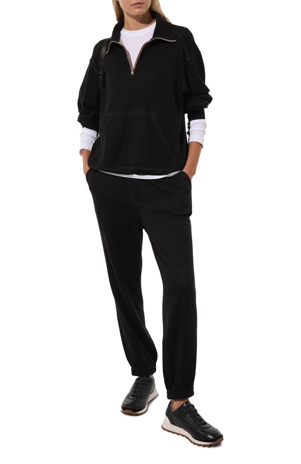 Кожаные кроссовки BRUNELLO CUCINELLI, арт. MZSKG2781P, фото 2