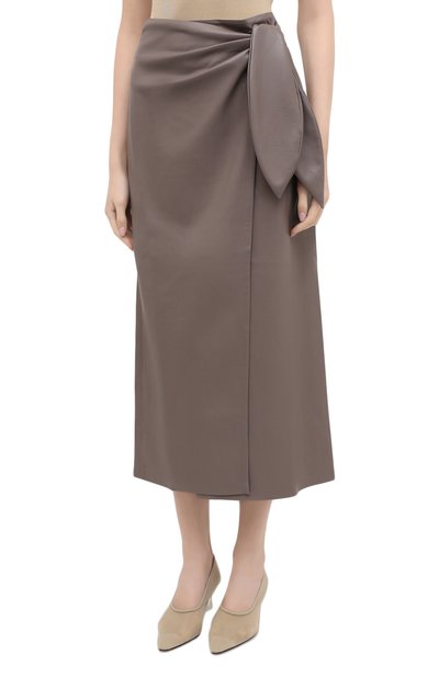 Юбка из экокожи NANUSHKA, арт. AMAS_CLAY_VEGAN LEATHER, фото 3