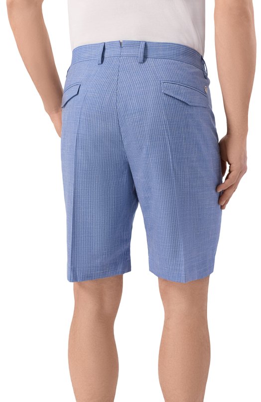 Шорты из шерсти и шелка Stefano Ricci M1T6100301/WKL09U Голубой  M1T6100301/WKL09U Фото 4